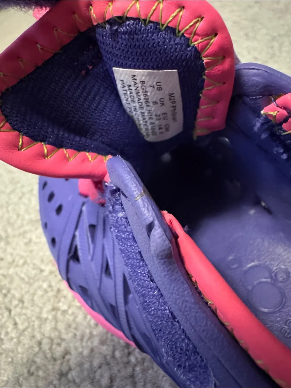 Stride Rite Purple and Hot Pink Kids Water Shoes